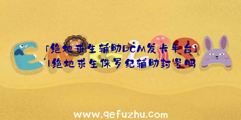 「绝地求生辅助DCM发卡平台」|绝地求生侏罗纪辅助封号吗